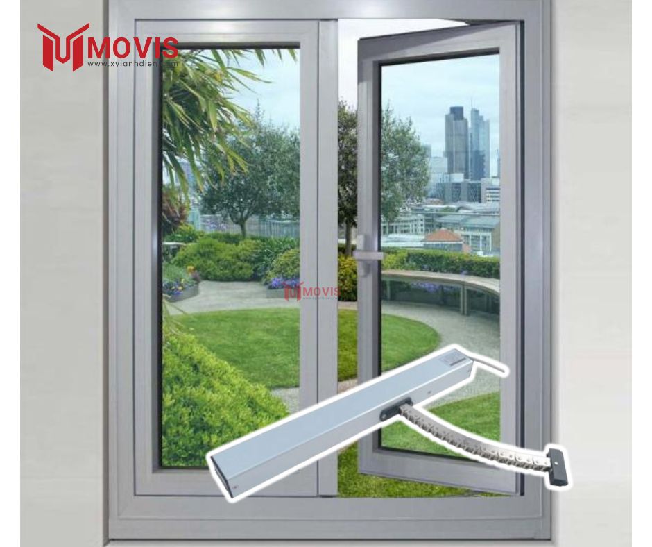 Động cơ cửa sổ tự động Movis đẹp