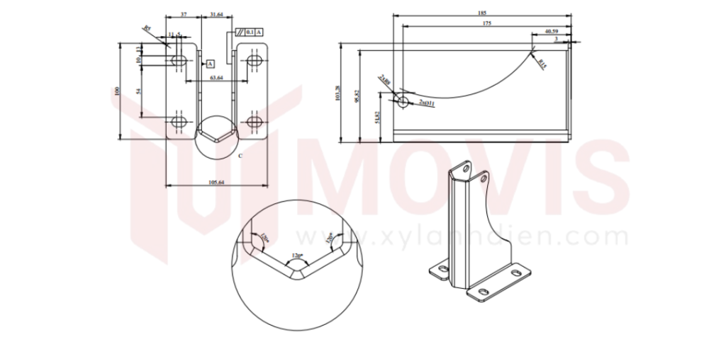 Bản vẽ kỹ thuật Movis GH 185